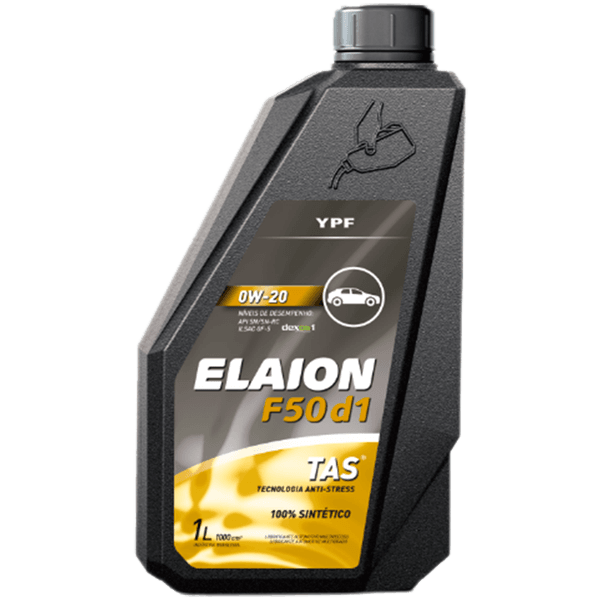 Óleo 0W-20 YPF ELAION F50 D1 100% Sintético API SN PLUS/SN-RC (1 LT)