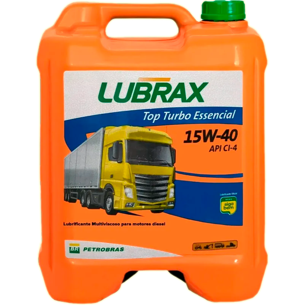 Óleo 15W40 Lubrax Top Turbo Essencial API CI4 / SL 20 LTS