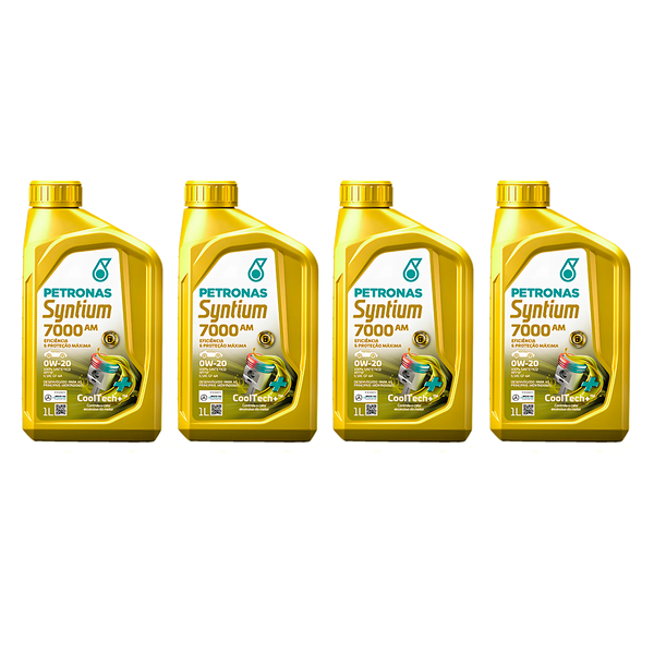 Óleo 0W-20 PETRONAS SYNTIUM 7000 AM 100% Sintético API SP ILSAC GF-6A (KIT 4L)