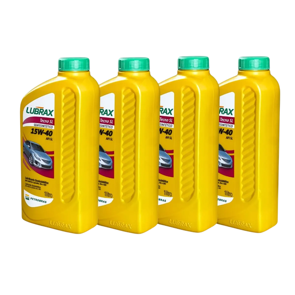 Óleo 15W-40 Lubrax Tecno Semissintético API SL (KIT 4L)