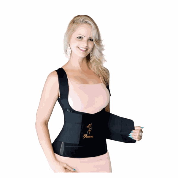 Cinta Modeladora Térmica Com Alças Destroyer Preta