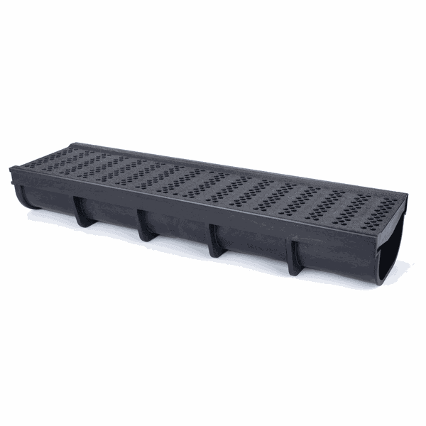 GRELHA FURADINHA ANTI INSETO E SUPORTE COLETOR PRETO 14 CM