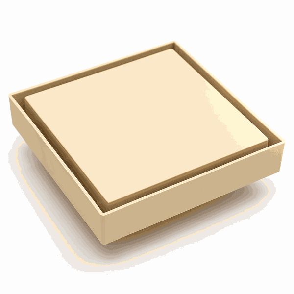 RALO INVISIVEL QUADRADO 11X11 BEGE