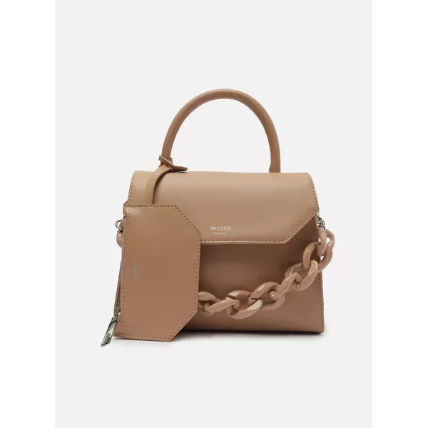 Bolsa Arezzo Satchel Nude Iara Média Giorno