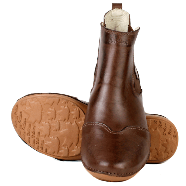 Bota Feminina em Couro Legítimo com Palmilha Gel - Café - Sola Castanho (AL006)