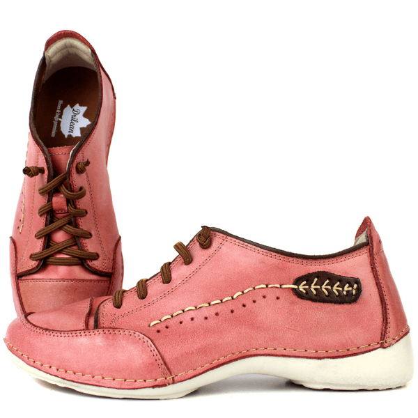 Tênis Feminino de Couro Legítimo com Palmilha em G... - Drilean