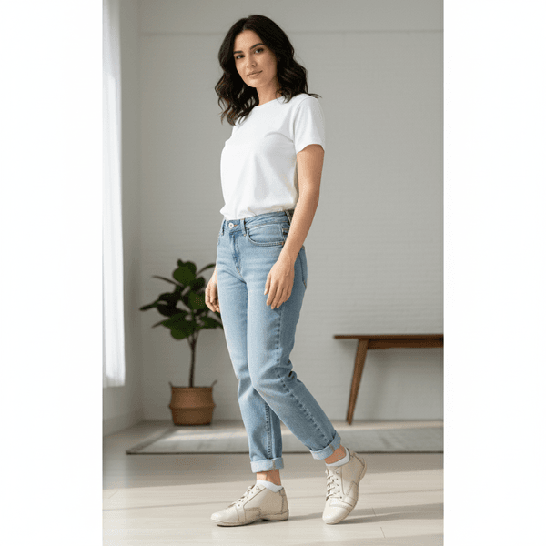 Tênis Alívio Feminino em Couro Legítimo e Palmilha Gel - Off White - Sola Off (AL010) 