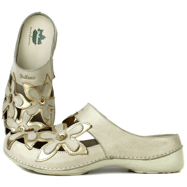 Mule Feminino Ortopédico em Couro Legítimo e Palmi... - Drilean