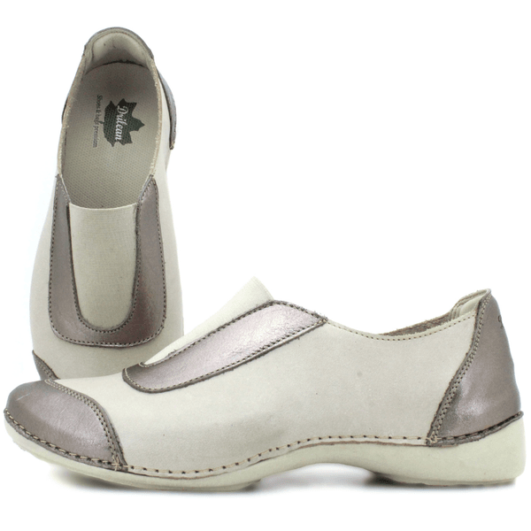 Tênis Feminino de Couro Legítimo com Palmilha em G... - Drilean