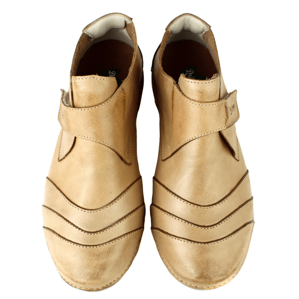 Bota Ortopédica Feminina em Couro Legítimo com Palmilha Gel - Caramelo - Sola Castanho (AL041) 