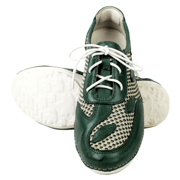Tênis Feminino de Knit com Palmilha em Gel - Verde (AL058) OUTLET