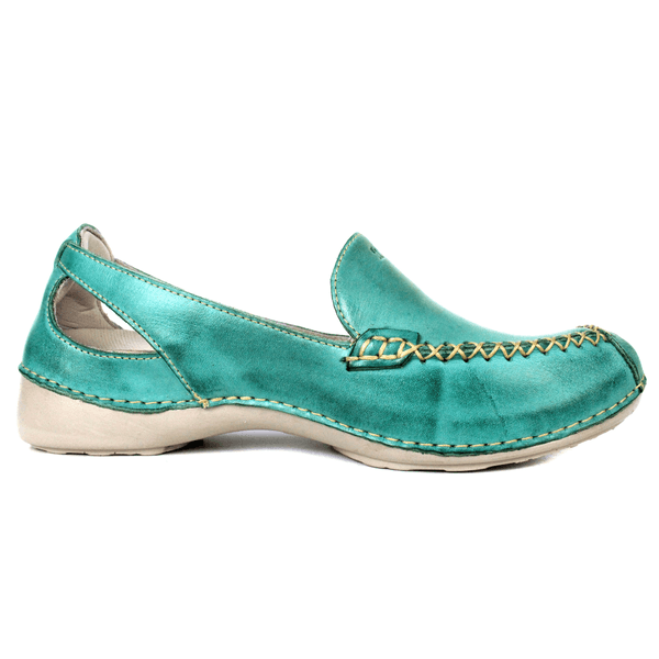 Mocassim Feminino em Couro Legítimo e Palmilha Gel - Oceano - Sola Off (AL065)