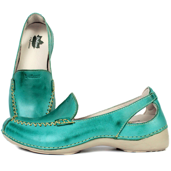 Mocassim Feminino em Couro Legítimo e Palmilha Gel... - Drilean