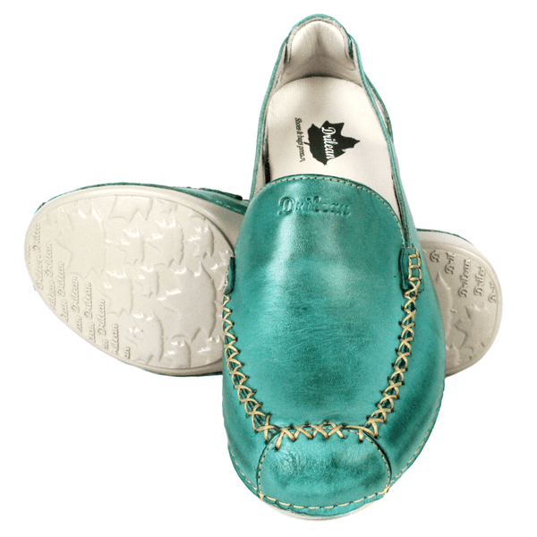Mocassim Feminino em Couro Legítimo e Palmilha Gel - Oceano - Sola Off (AL065)