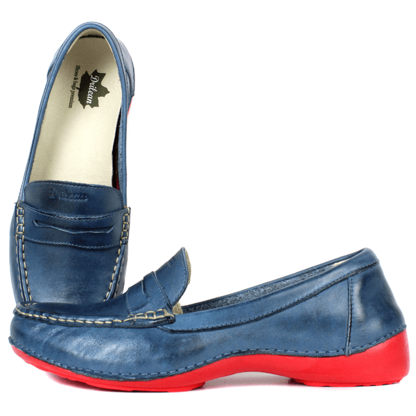 Mocassim Feminino em Couro Legítimo e Palmilha Gel... - Drilean