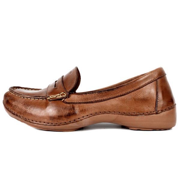 Mocassim Feminino em Couro Legítimo e Palmilha Gel... - Drilean