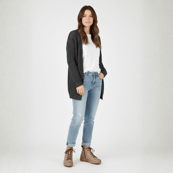 Bota Ortopédica Feminina em Couro Legítimo com Palmilha Gel - Fendi - Sola Castanho (BE027)