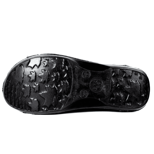 Bota Ortopédica Feminina em Couro Legítimo com Palmilha Gel - Preto - Sola Preta (BE027) 