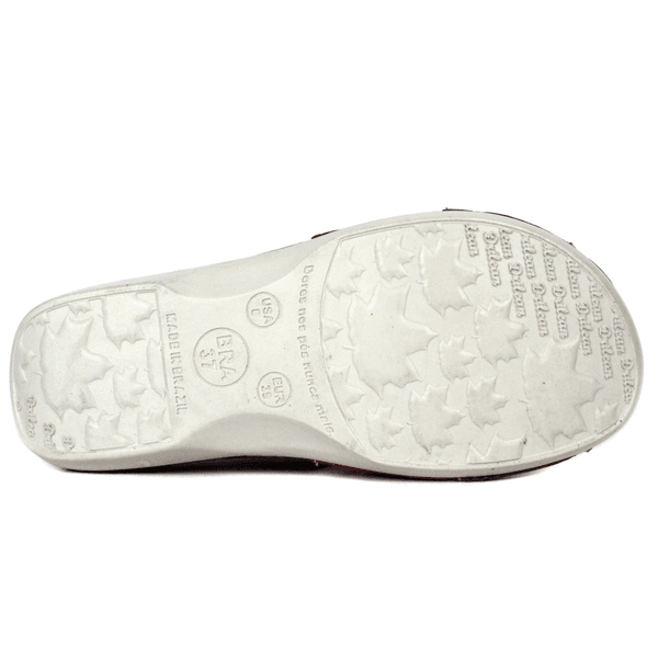 Sandália Bem-Estar Ortopédica em Couro Legítimo - Bicolor Off White - Palmilha e Sola Off (BE033)