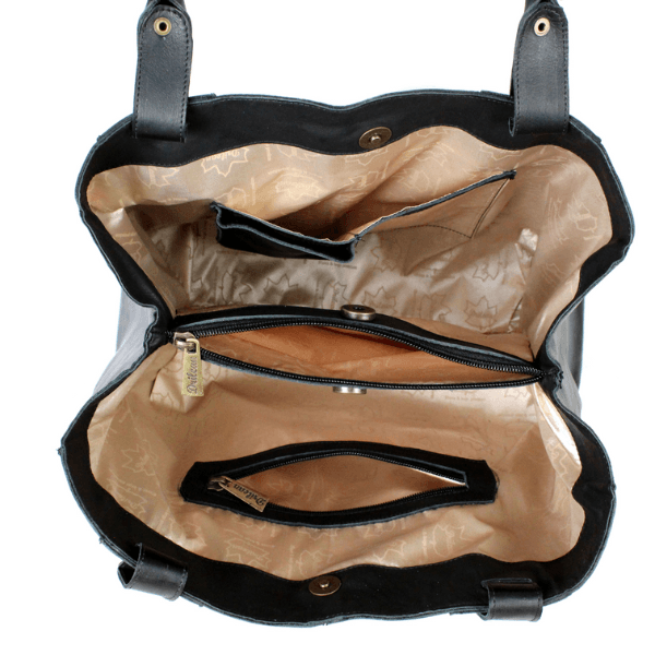 Bolsa 100% em couro legítimo - Preta (BG002)