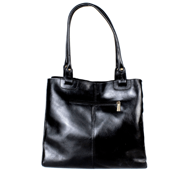 Bolsa 100% em couro legítimo - Preta (BG002)