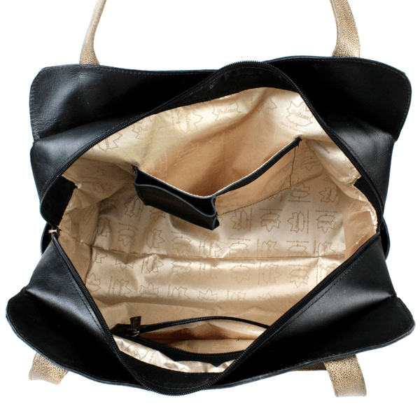 BOLSA GATO PREGUIÇOSO PRETO/BICOLOR FENDI 100% COURO LEGÍTIMO (BG011)