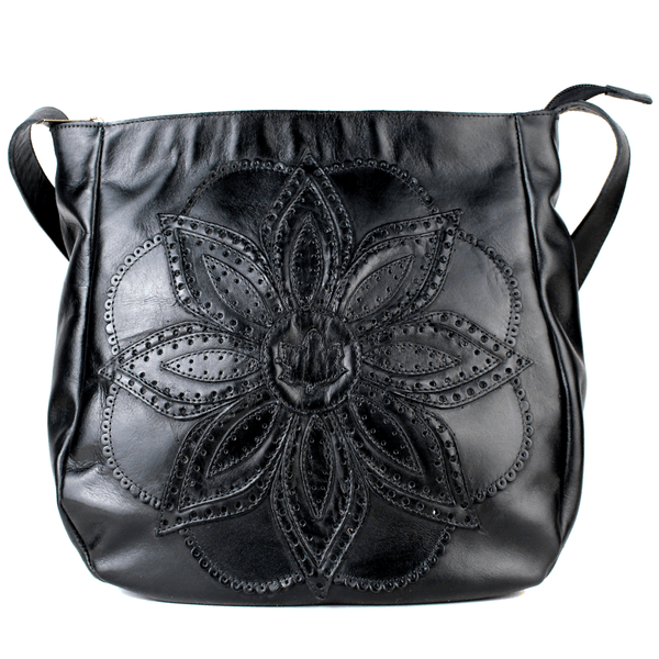 Bolsa 100% em couro legítimo - PRETO (BM008) - BM0... - Drilean