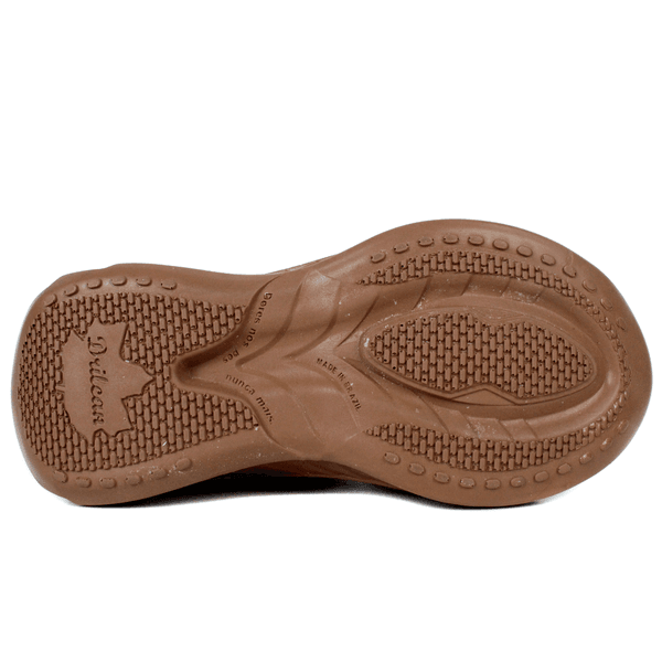 Tênis Feminino em Couro Legítimo com Palmilha em Gel - Castanho/Abóbora - Sola Castanho (CAF004) 