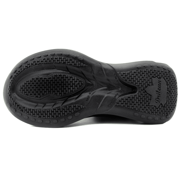 Tênis Masculino em Couro Legítimo com Palmilha em Gel - Abóbora - Preto - Sola Preta (CAM006)
