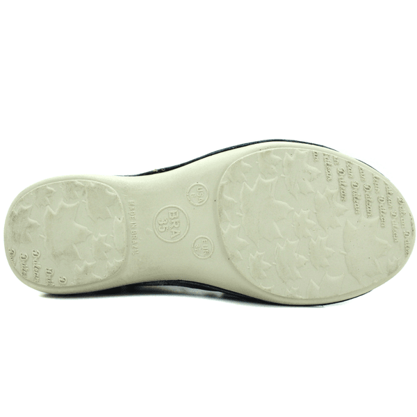 Bota Ortopédica Feminina em Couro Legítimo com Palmilha Gel - Azul - Sola Off (AL003)