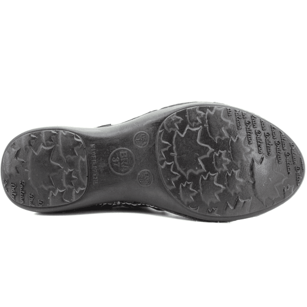 Bota Ortopédica Feminina em Couro Legítimo com Palmilha Gel - Preto - Chumbo - 37 (AL004) OUTLET