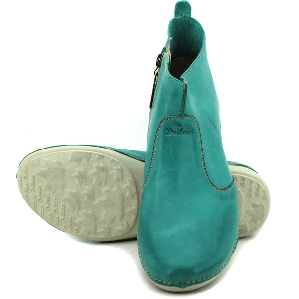Bota Ortopédica Feminina em Couro Legítimo com Palmilha Gel - Oceano - Sola Off (AL005)