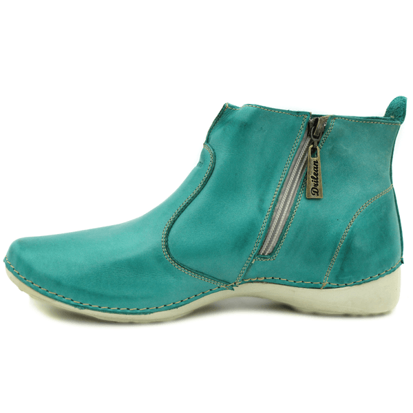 Bota Ortopédica Feminina em Couro Legítimo com Palmilha Gel - Oceano - Sola Off (AL005)