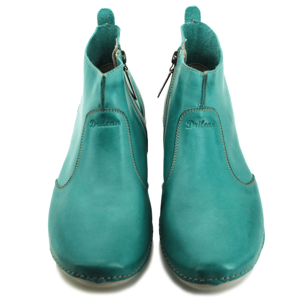Bota Ortopédica Feminina em Couro Legítimo com Palmilha Gel - Oceano - Sola Off (AL005)