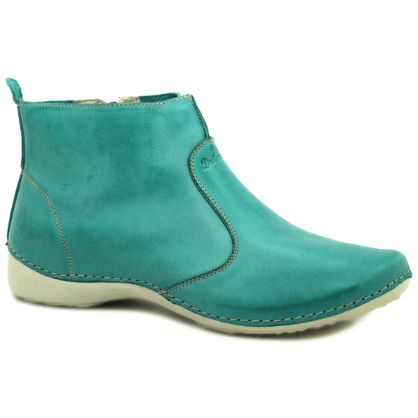 Bota Ortopédica Feminina em Couro Legítimo com Palmilha Gel - Oceano - Sola Off - 38 (AL005) OUTLET