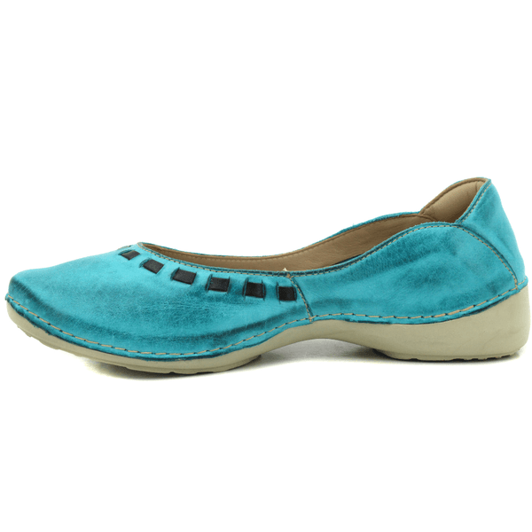 Sapatilha Feminina em Couro Legítimo e Palmilha Gel - Oceano - Preto - Sola Off - 36 (AL017) OUTLET