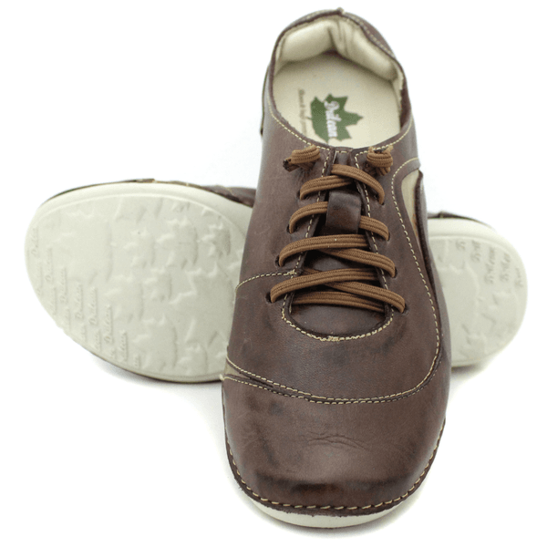 Tênis AL024 Café - Fendi 100% couro com palmilha GEL - 34 ao 43 OUTLET