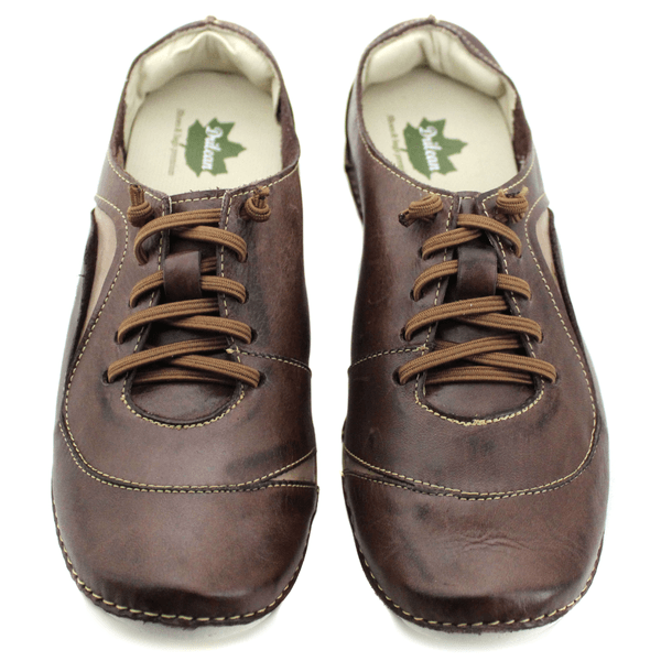 Tênis AL024 Café - Fendi 100% couro com palmilha GEL - 34 ao 43 OUTLET