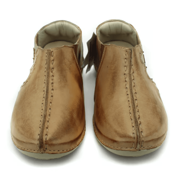 Tênis Feminino em Couro Legítimo com Palmilha Gel - Caramelo - 33 - 36 (AL026) OUTLET