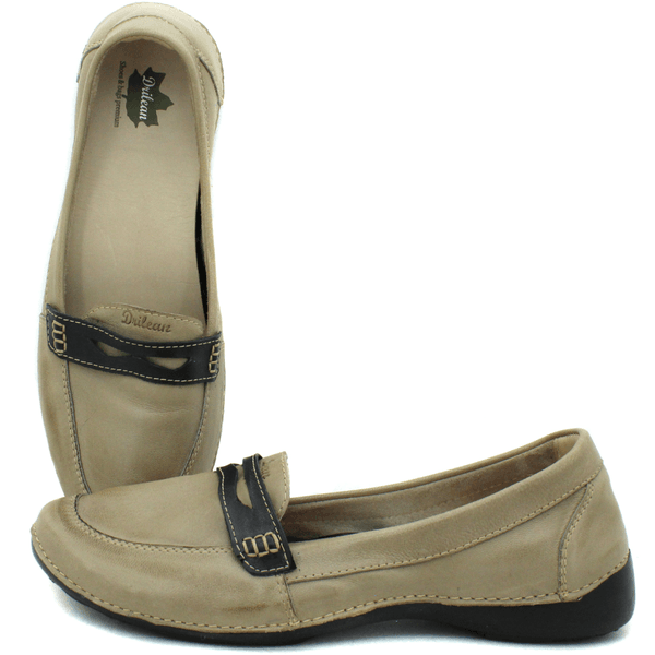 Mocassim Feminino em Couro Legítimo e Palmilha Gel... - Drilean