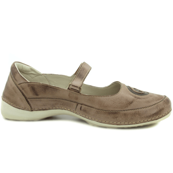 Sapatilha Feminina em Couro Legítimo e Palmilha Gel - Fendi - Café - Sola Off - 41 (AL048) OUTLET