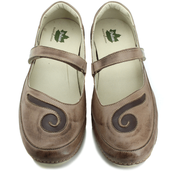 Sapatilha Feminina em Couro Legítimo e Palmilha Gel - Fendi - Café - Sola Off - 41 (AL048) OUTLET