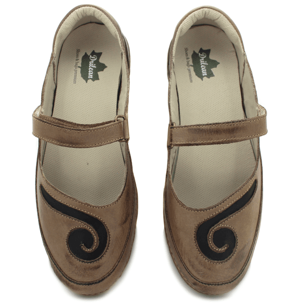 Sapatilha Feminina em Couro Legítimo e Palmilha Gel - Fendi - Preto - Sola Off - 35 - 36 - 37 - 38 - 39 (AL048) OUTLET