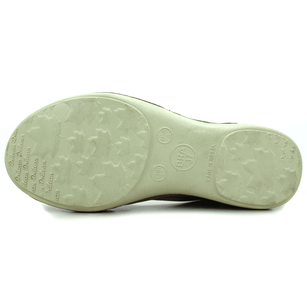 Sapatilha Feminina em Couro Legítimo e Palmilha Gel - Castanho - Sola Off (AL051)