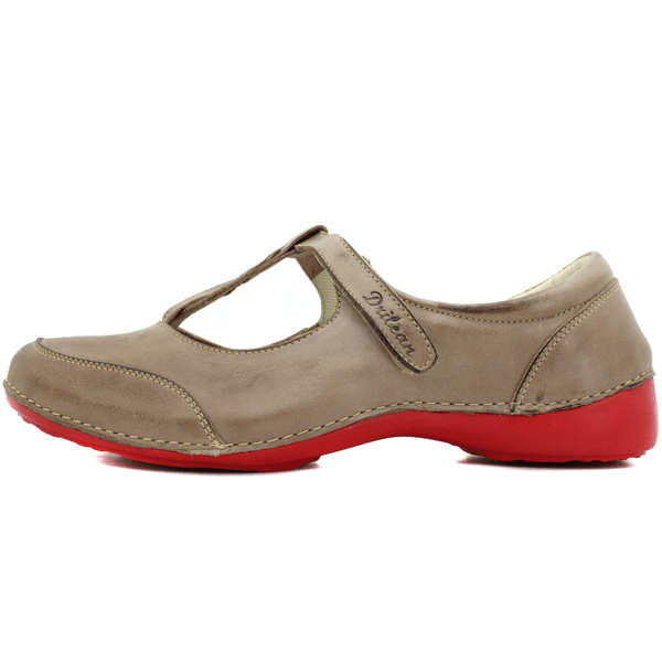 Sapatilha Feminina em Couro Legítimo e Palmilha Gel - Fendi - Sola Vermelha - 39 (AL052) OUTLET