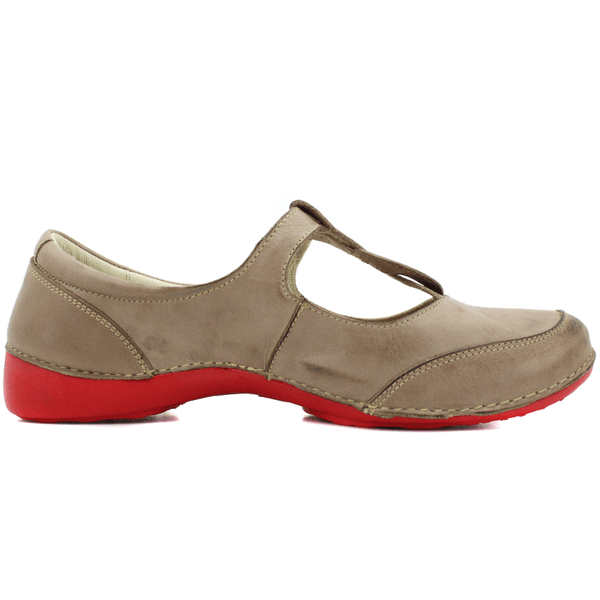 Sapatilha Feminina em Couro Legítimo e Palmilha Gel - Fendi - Sola Vermelha - 39 (AL052) OUTLET