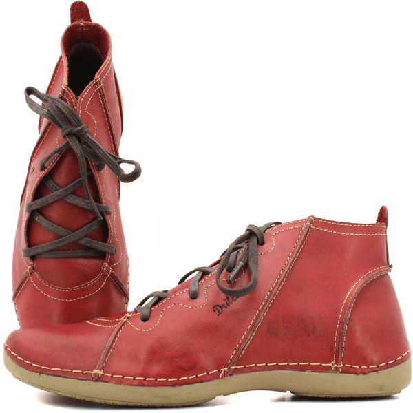 Bota Feminina Ortopédica Couro Legítimo e Palmilha... - Drilean