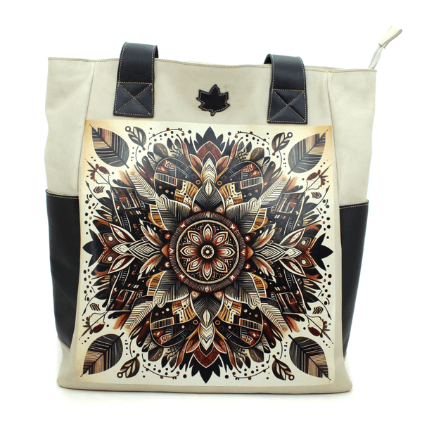 Bolsa Feminina em Couro Legitimo - Off - Preto (BG... - Drilean