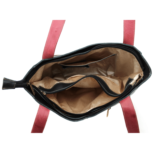 Bolsa Feminina em Couro Legitimo - Preto (BG043)