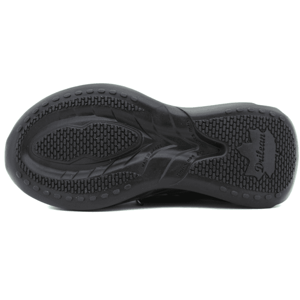 Tênis Feminino em Couro Legítimo com Palmilha em Gel - Preto - Castanho - Sola Preta (CAF005)
